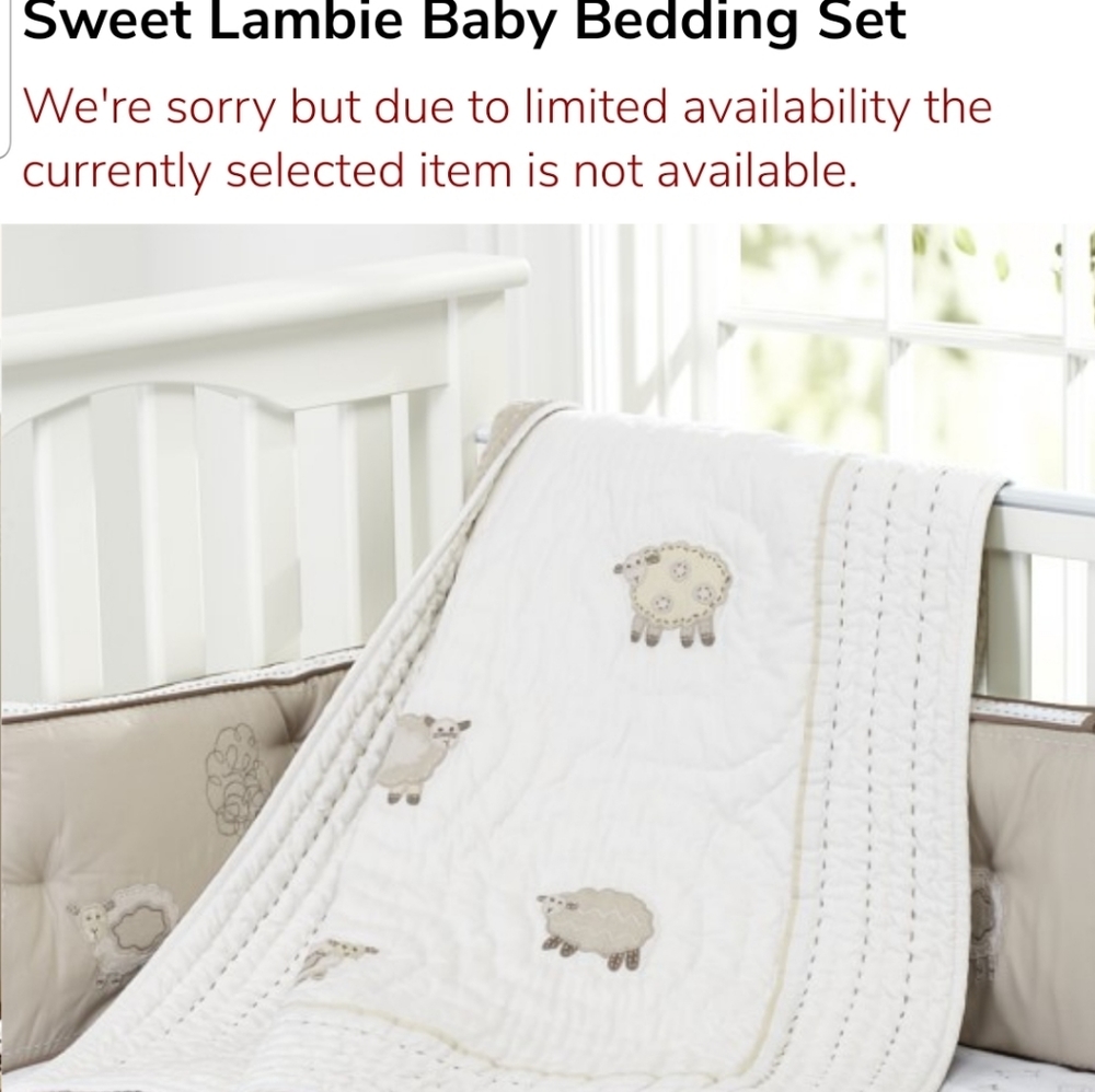 Pottery barn bedding